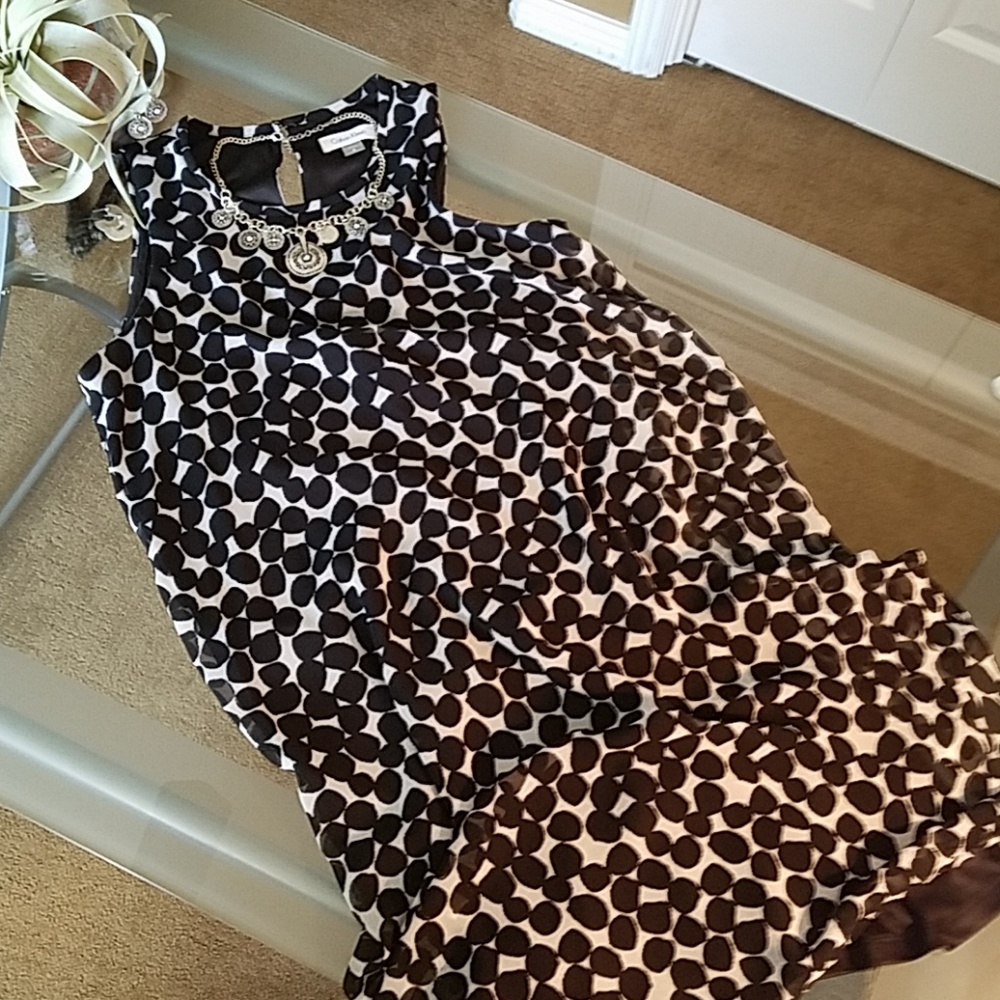 Calvin Klein keyhole back dress